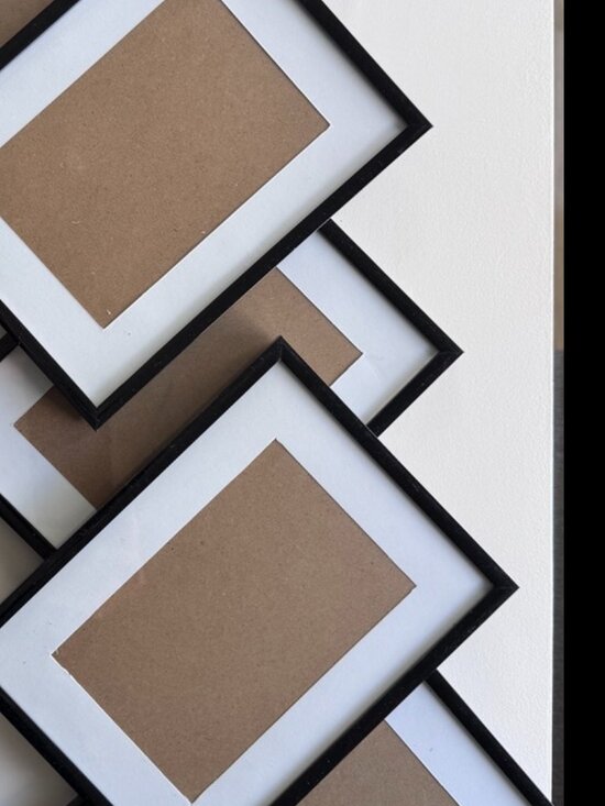 Other - Black Minimalist Picture Frames (5 Included),Modern Lines, 4"x6" Photo, New